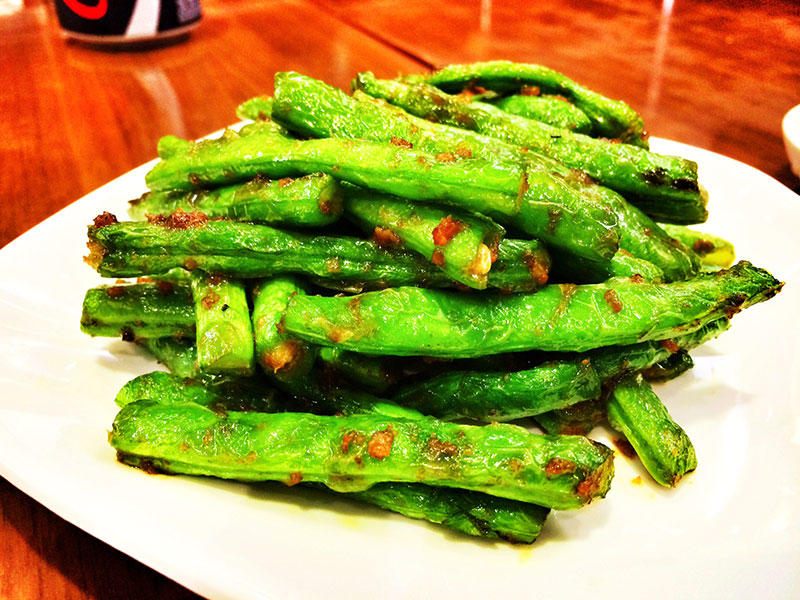 Stir Fried French Bean with Mince Pork in X.O. Sauce