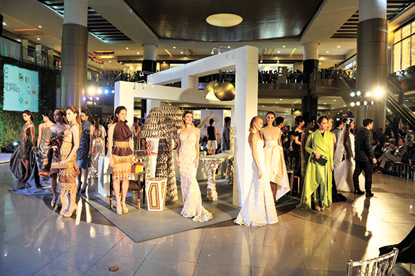 The models wearing the collections of the Fashion Council of Cebu. (CONTRIBUTED PHOTO)