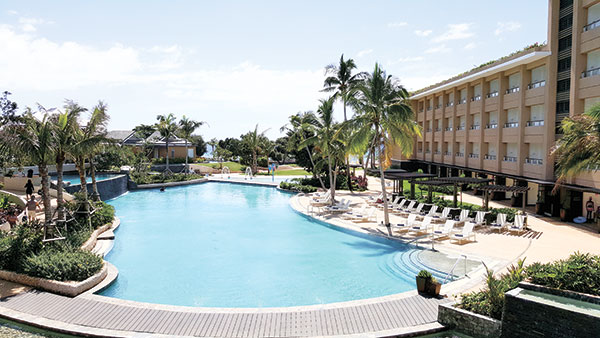 A glimpse of Be Grand Resort from the lobby