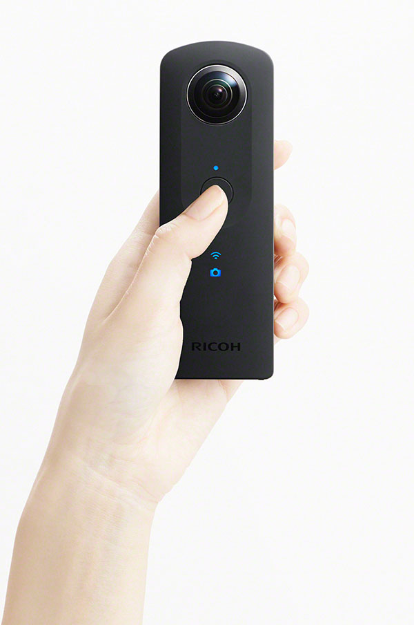 DISTINCT MEDIUM. Ricoh Imaging’s 360-degree Theta S camera. As this is a new, distinct medium, shooting in 360 requires scrapping all the traditional techniques. (Ricoh Imaging via AP)