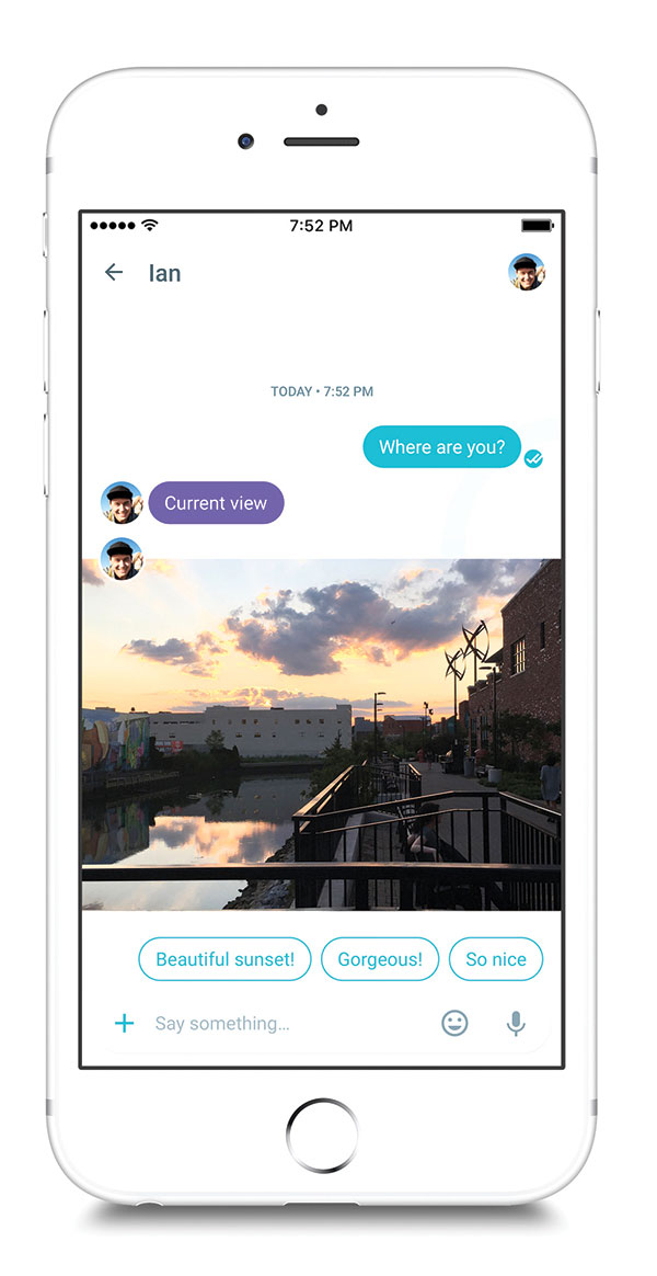SMART PROMISE. The Allo app promises to be “smart” in the sense that the new Google Assistant will respond with restaurant recommendations when someone types, “Italian food nearby.” It can also send daily updates on weather and sports or suggest replies to friends’ messages. (Google via AP)